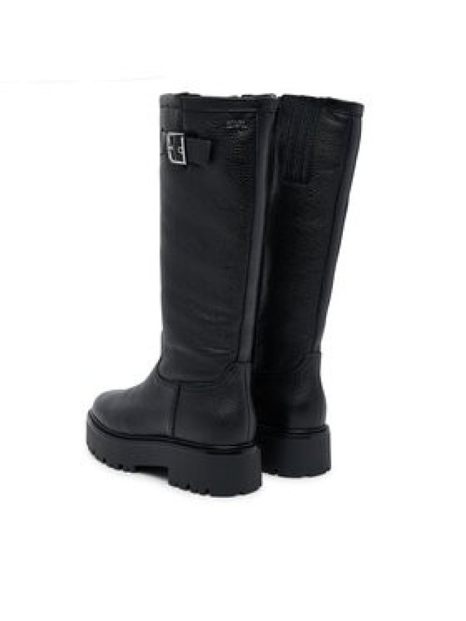 KARL LAGERFELD Kozaki Burly Biker KL43490W Czarny