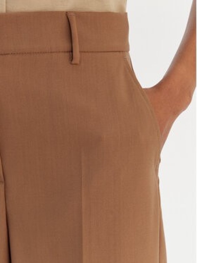 Weekend Max Mara Spodnie palazzo Visivo 2615131041 Brązowy Relaxed Fit