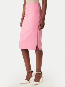 Rinascimento Spódnica ołówkowa CFC0127985003 Różowy Slim Fit