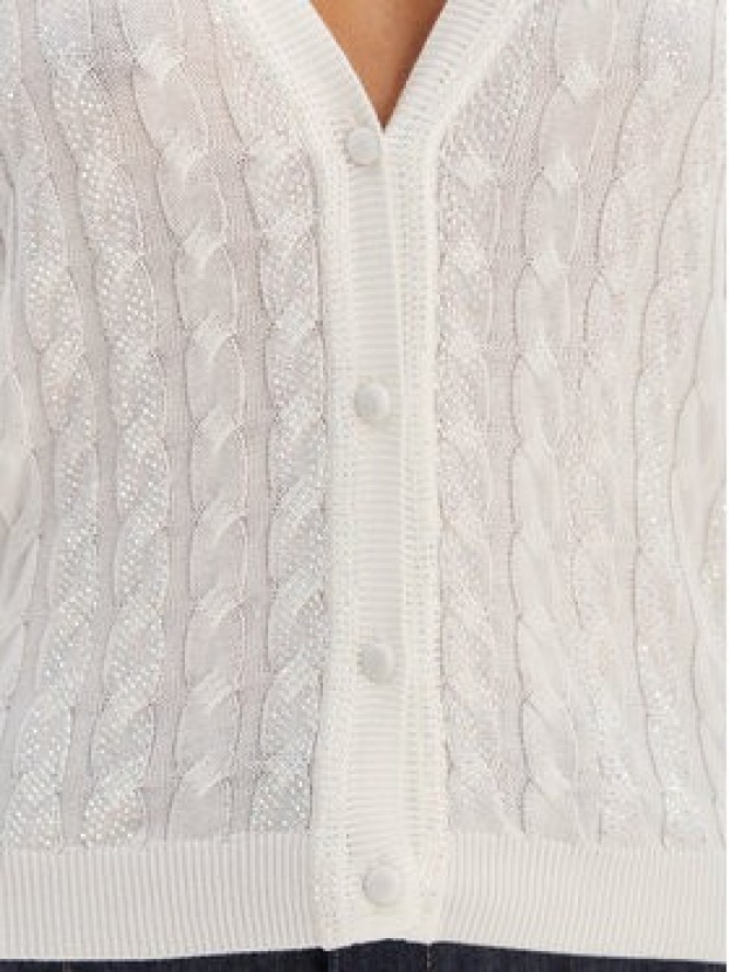 Fracomina Kardigan FR26ST8023K547R9 Écru Regular Fit