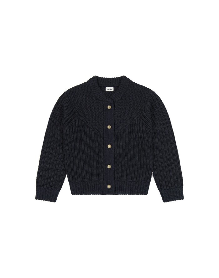 DAMSKI SWETER WRANGLER WESTERN CARDIGAN DARK NAVY 112370796