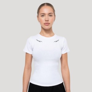 Koszulka damska fitness slim Tribal Ribbed