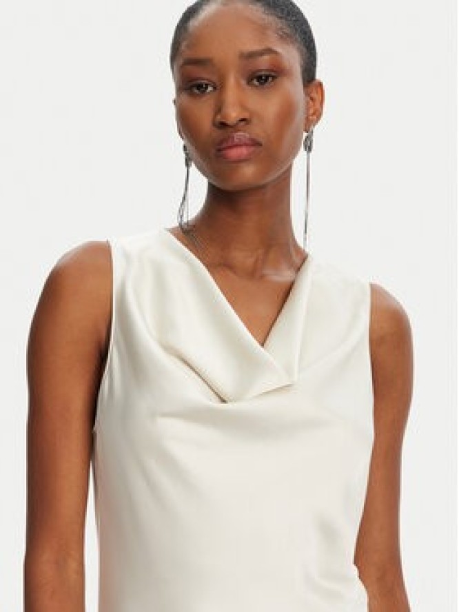 Patrizia Pepe Sukienka koktajlowa 2A2878/A563-B823 Écru Regular Fit