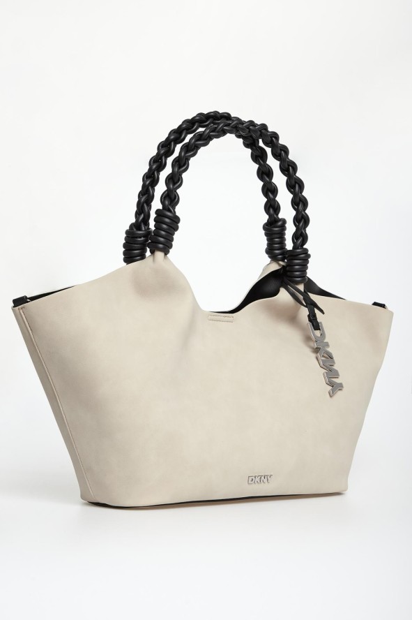 Torebka damska z imitacji zamszu DKNY