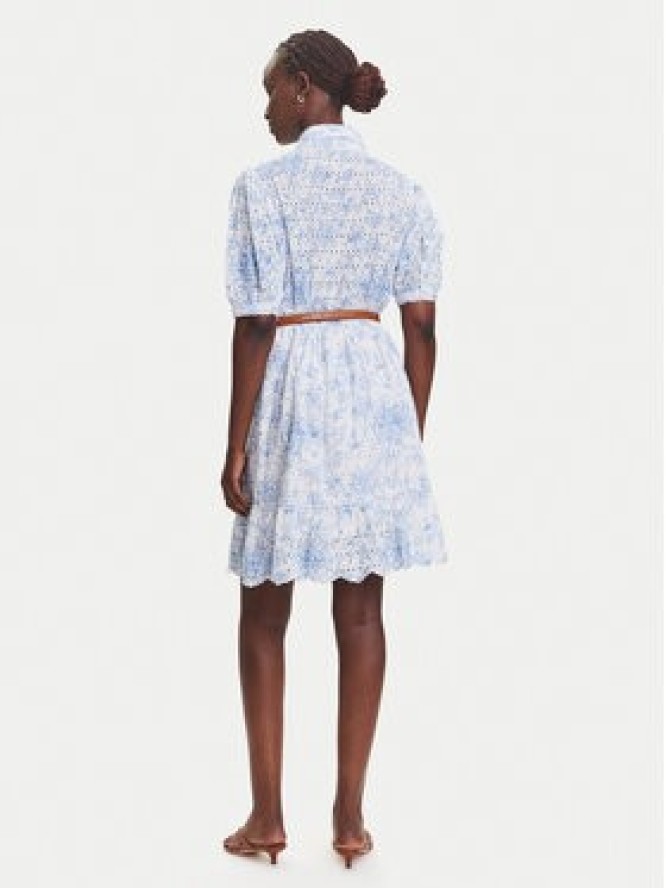 Fracomina Sukienka koszulowa FR25SD1010W404R8 Niebieski Regular Fit