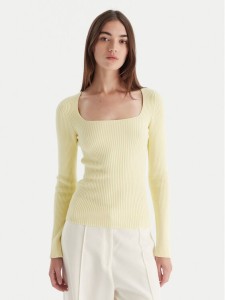 Kontatto Sweter 3M0830C Żółty Slim Fit