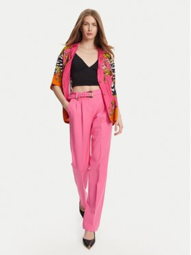 Versace Jeans Couture Spodnie materiałowe 78HAA111 Różowy Straight Fit