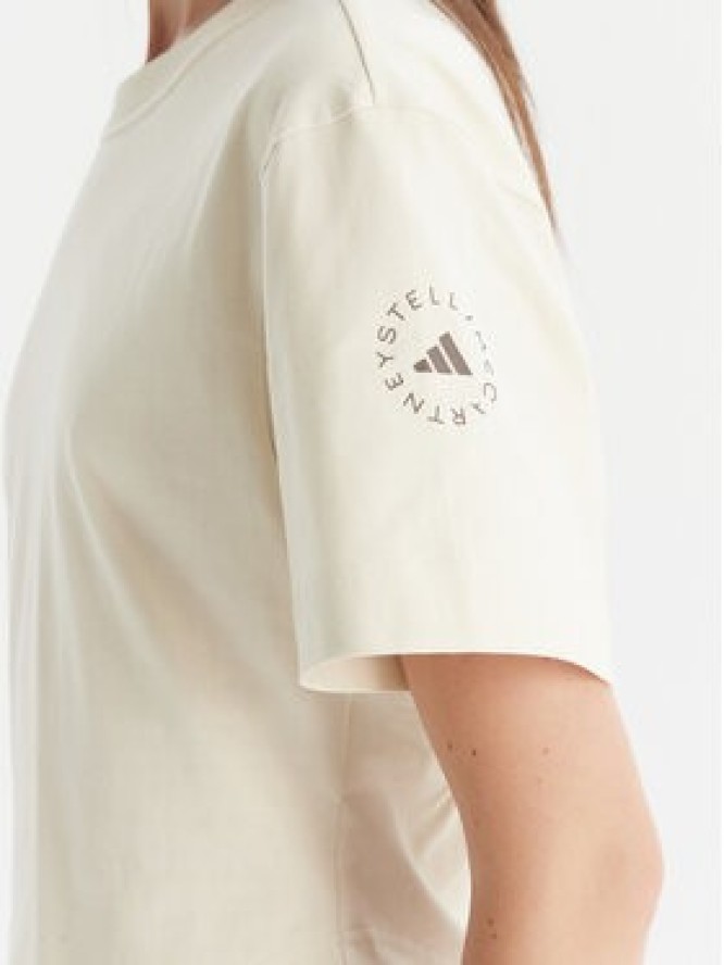 adidas by Stella McCartney T-Shirt JX6775 Beżowy Regular Fit