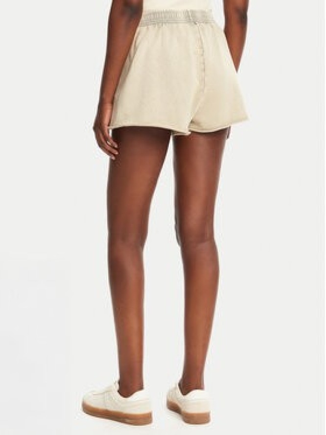 Noisy May Szorty materiałowe Ciara 27034217 Beżowy Loose Fit