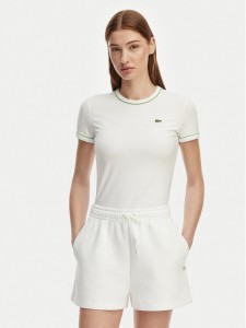 Lacoste T-Shirt TF5289 Biały Slim Fit