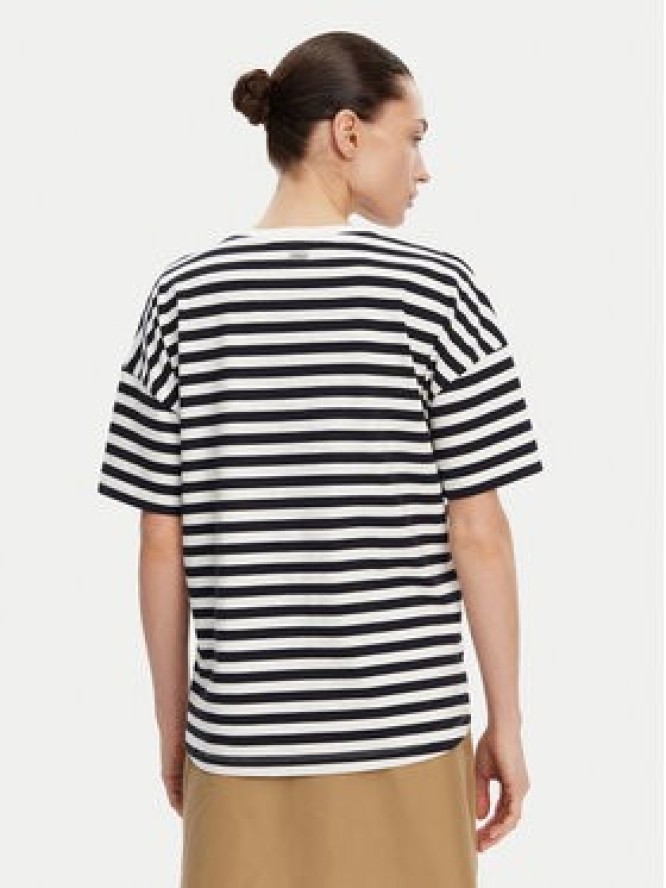 Barbour T-Shirt Adria LML0893NY73 Granatowy Relaxed Fit