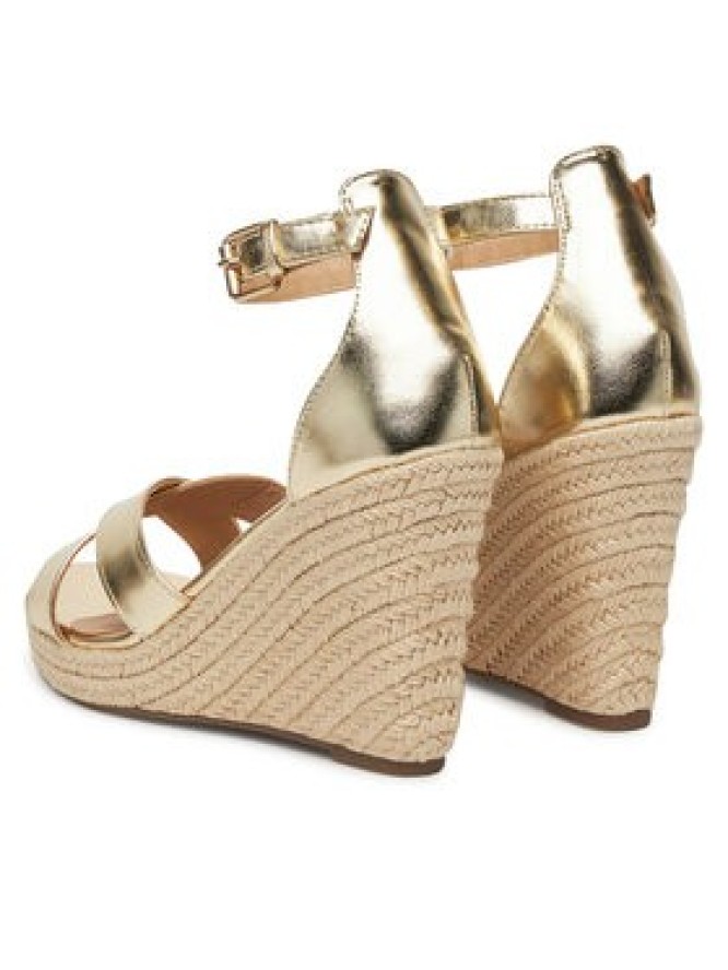 ONLY Shoes Espadryle Onlamelia-18 Pu Foil Wedge 15335554 Złoty