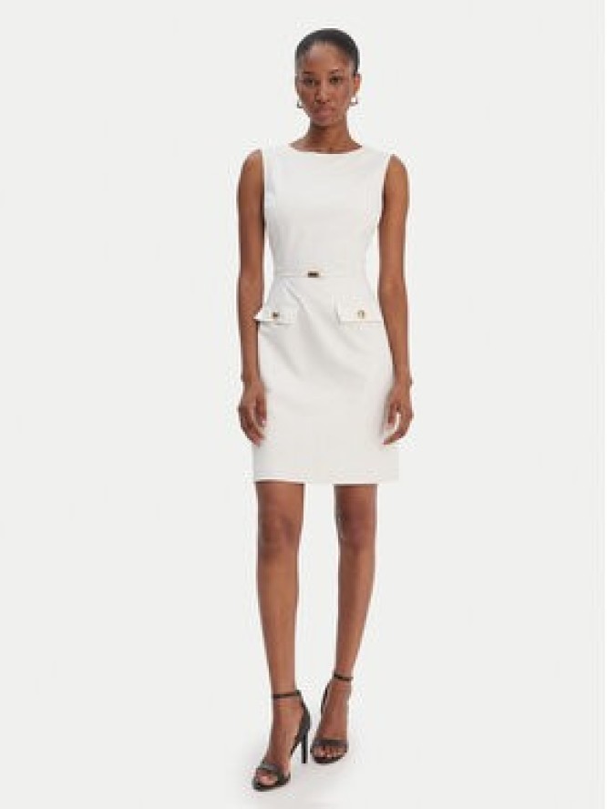 Marciano Guess Sukienka koktajlowa 6RGK17 7311A Biały Regular Fit