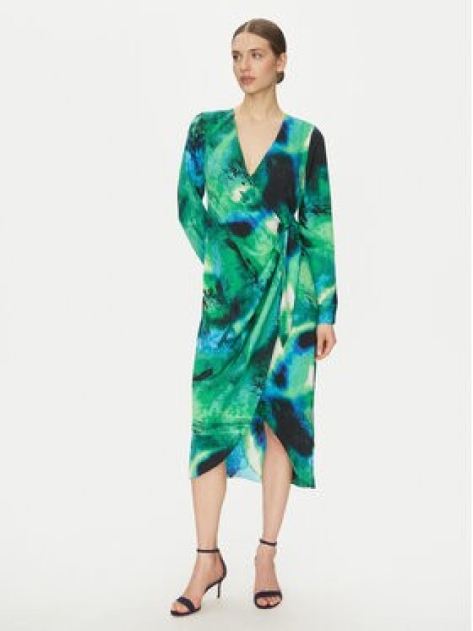 DKNY Sukienka koktajlowa DD4JYD34 Zielony Regular Fit