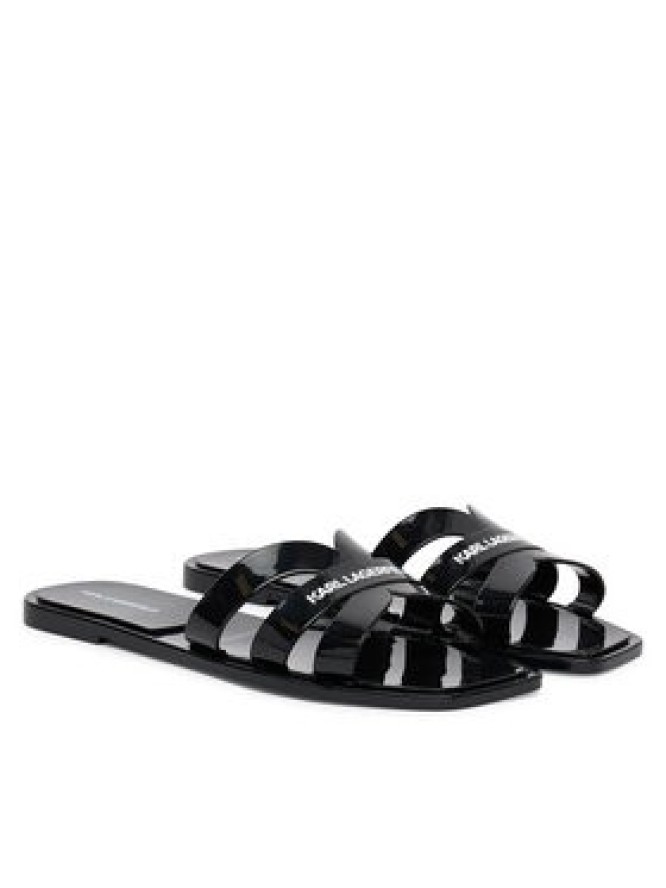 KARL LAGERFELD Klapki Jelly IV KL80025S Czarny