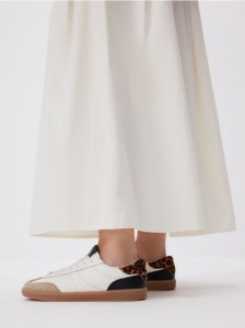 Skórzane sneakersy - wielobarwny