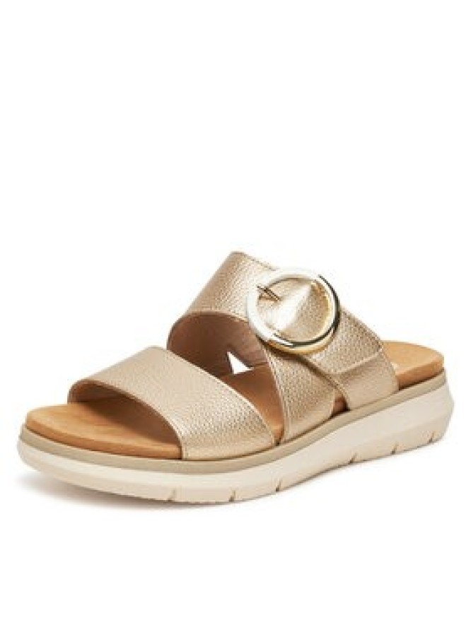 Remonte Klapki D2K51-90 Złoty