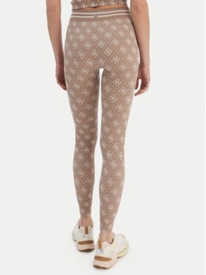 Guess Legginsy V5BB13 K2000 Brązowy Slim Fit