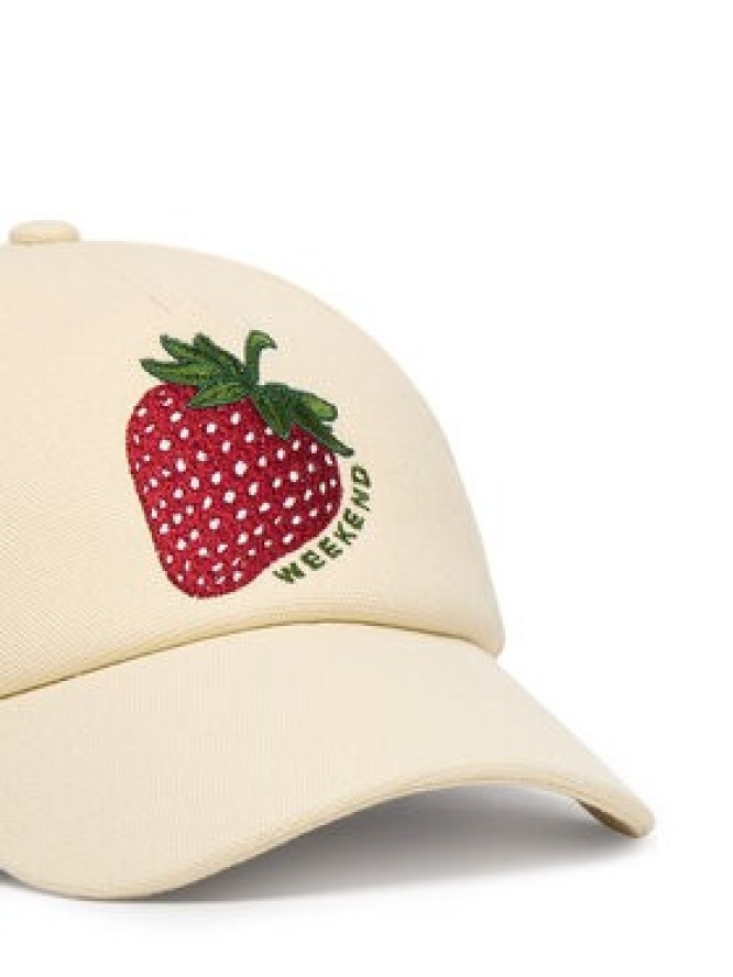 Weekend Max Mara Czapka z daszkiem 2615571044650 Écru