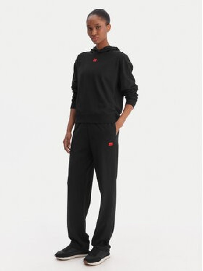 HUGO Spodnie dresowe Signature 50556808 Czarny Regular Fit