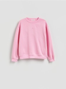 Bluza z haftem - pastelowy róż