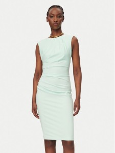 Rinascimento Sukienka koktajlowa CFC0127683003 Zielony Slim Fit