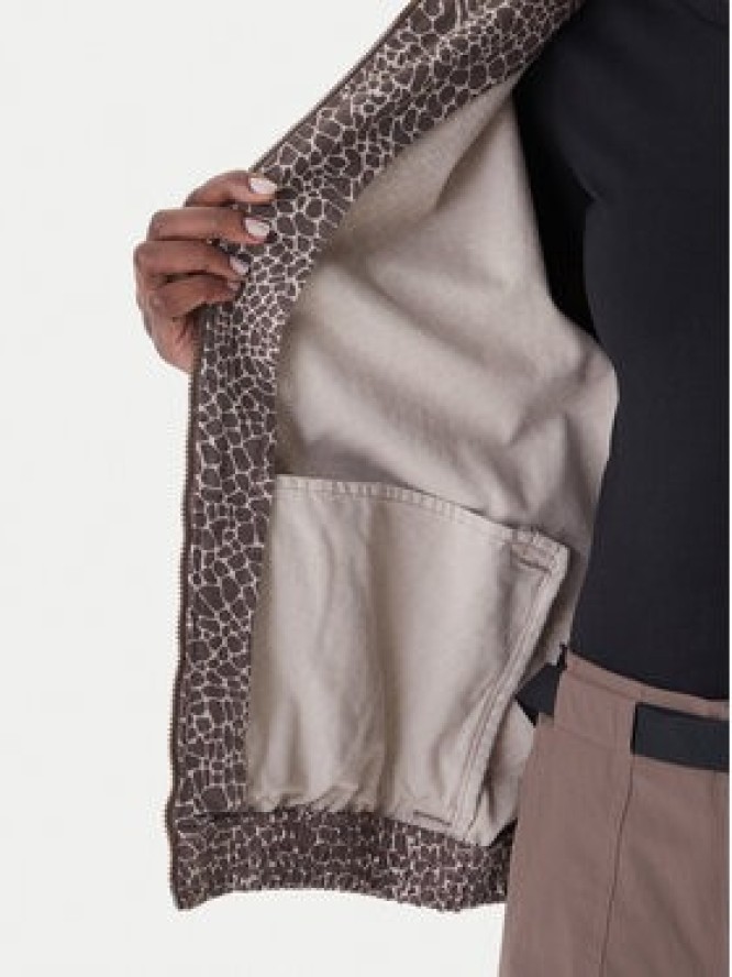 adidas Kurtka jeansowa Firebird Aop KD2815 Brązowy Oversize