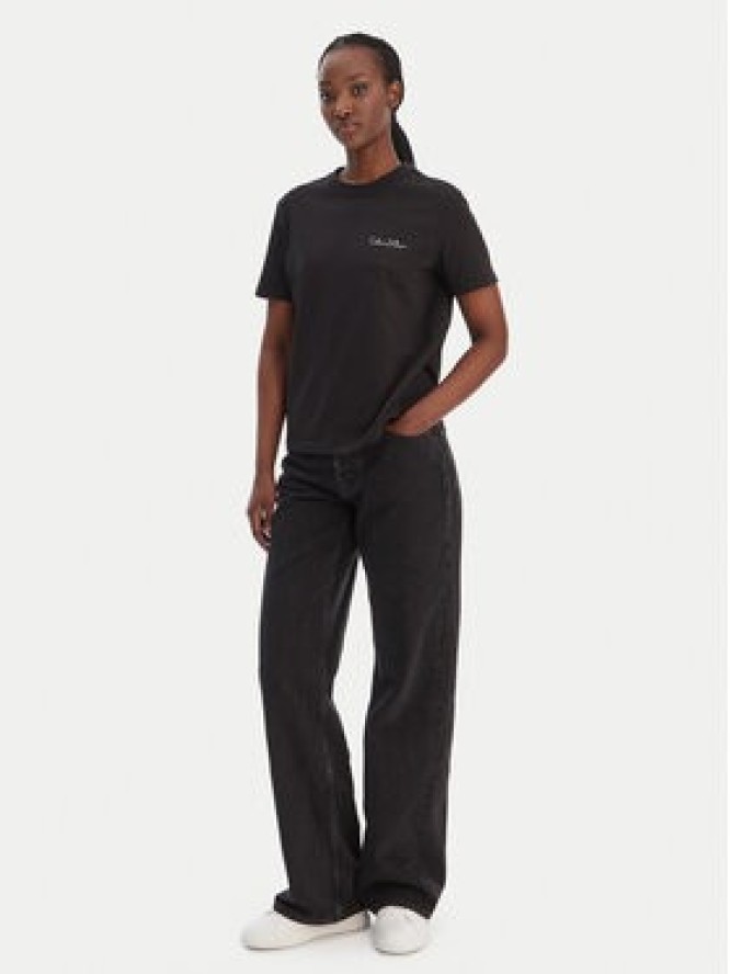 Calvin Klein Jeans T-Shirt LV047E809G Czarny Classic Fit