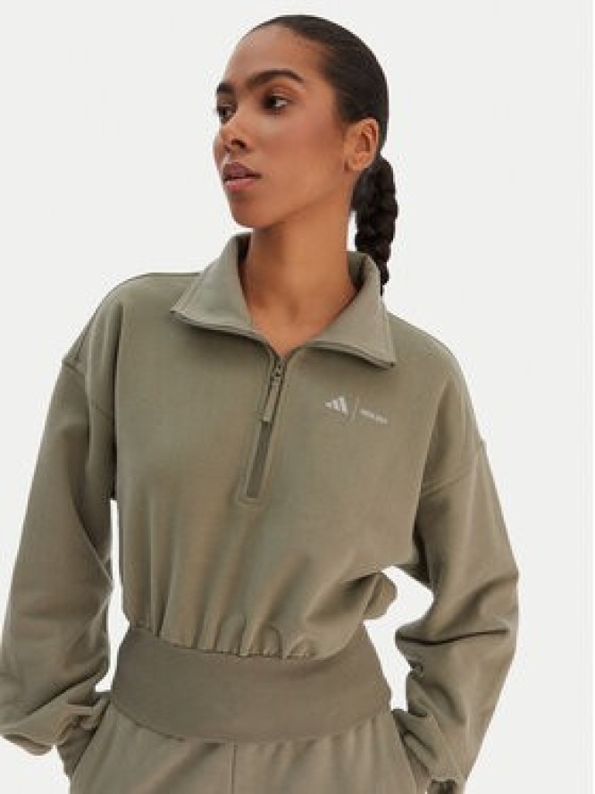 adidas Bluza JM1101 Zielony Loose Fit