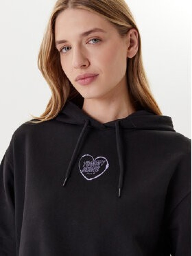 Tommy Jeans Bluza Heart DW0DW21408 Czarny Relaxed Fit