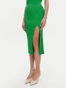 Silvian Heach Spódnica midi GPP25210LO Zielony Regular Fit