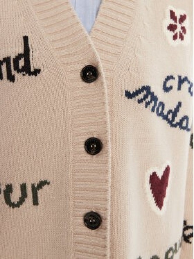 Weekend Max Mara Kardigan Belgio 2525346082 Beżowy Relaxed Fit