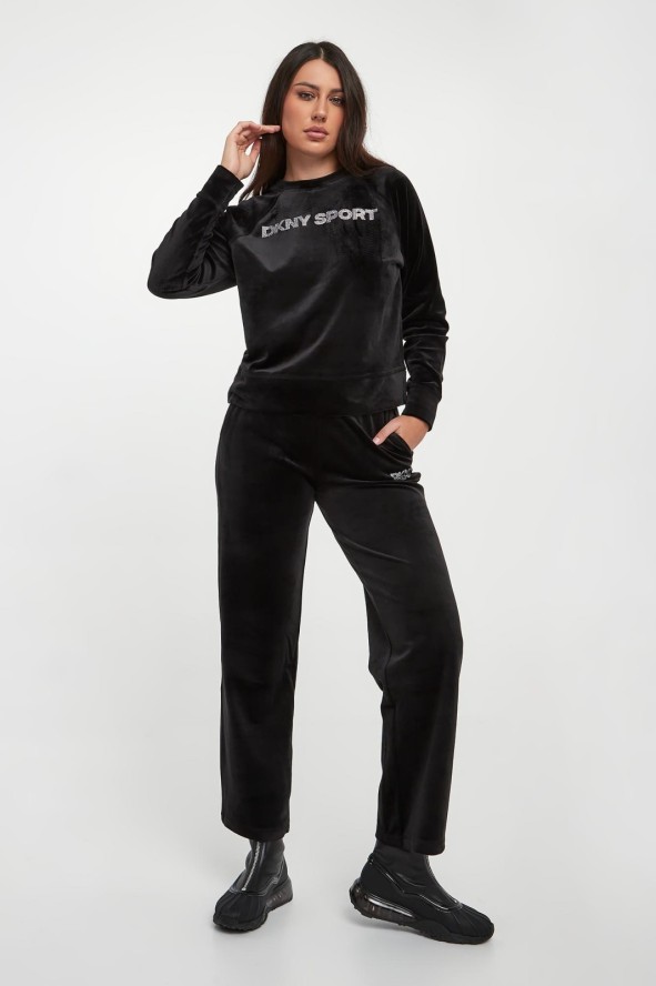 Bluza damska welurowa DKNY