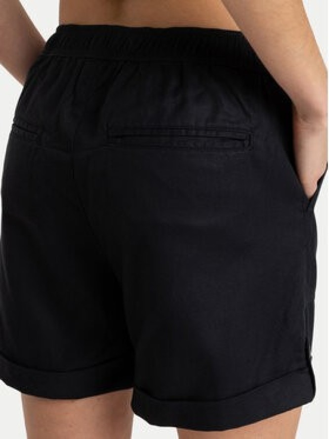 Roxy Szorty materiałowe Sweetest Day ERJNS03588 Czarny Regular Fit