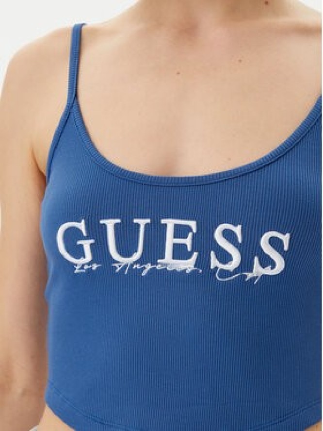 Guess Top V5GP16 K8RT2 Niebieski Regular Fit