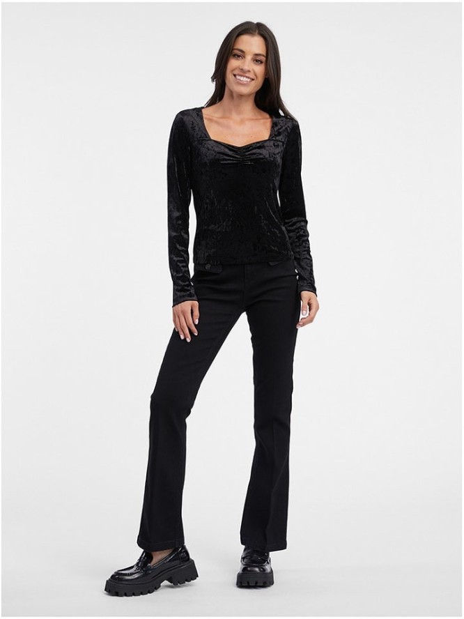 orsay Bluzka w kolorze czarnym rozmiar: L