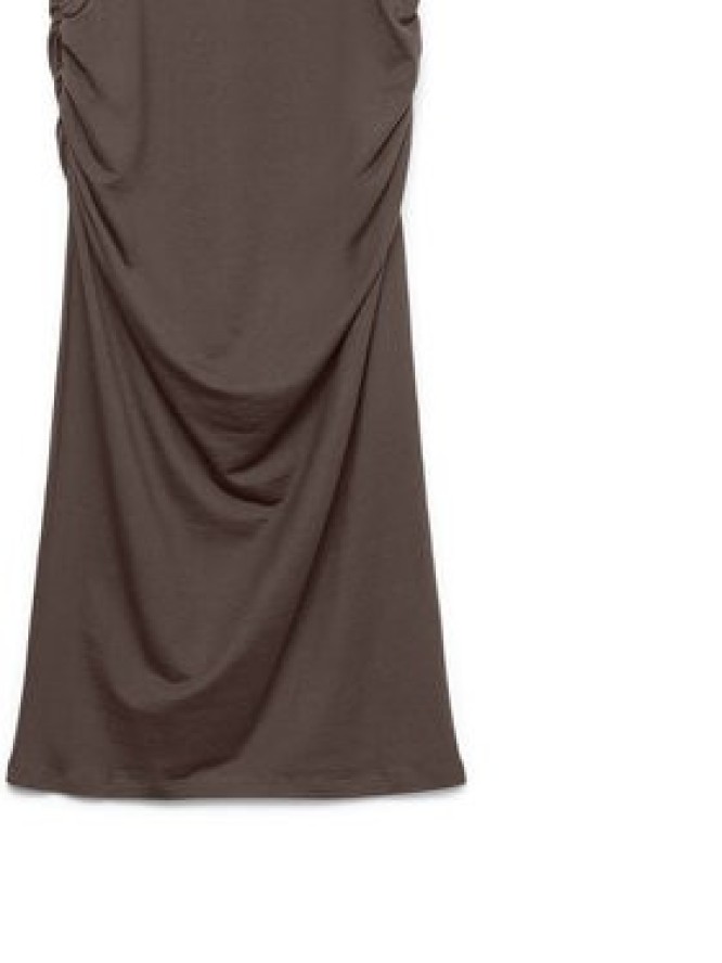 Vero Moda Sukienka koktajlowa Sarah 10346941 Brązowy ciemny Slim Fit