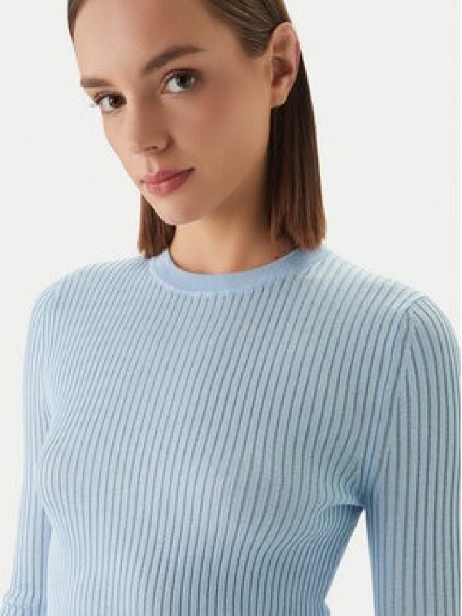 HUGO Sweter Somya_B 50554221 Błękitny Slim Fit