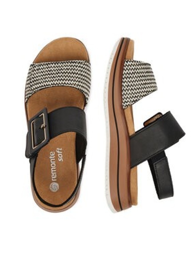 Remonte Sandały D1J53-02 Czarny