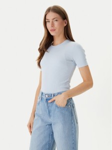 Calvin Klein T-Shirt LV044D246G Błękitny Slim Fit