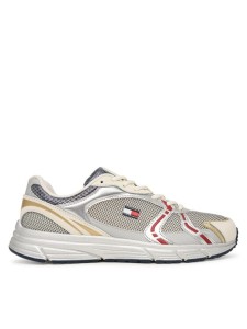 Tommy Jeans Sneakersy Tjw Modern Runner Metallic EN0EN03153 Szary