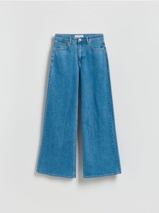 Jeansy wide leg - niebieski
