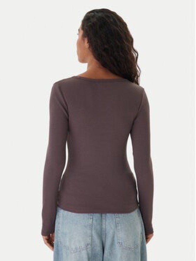 Tommy Jeans Bluzka Essential DW0DW17990 Brązowy Slim Fit