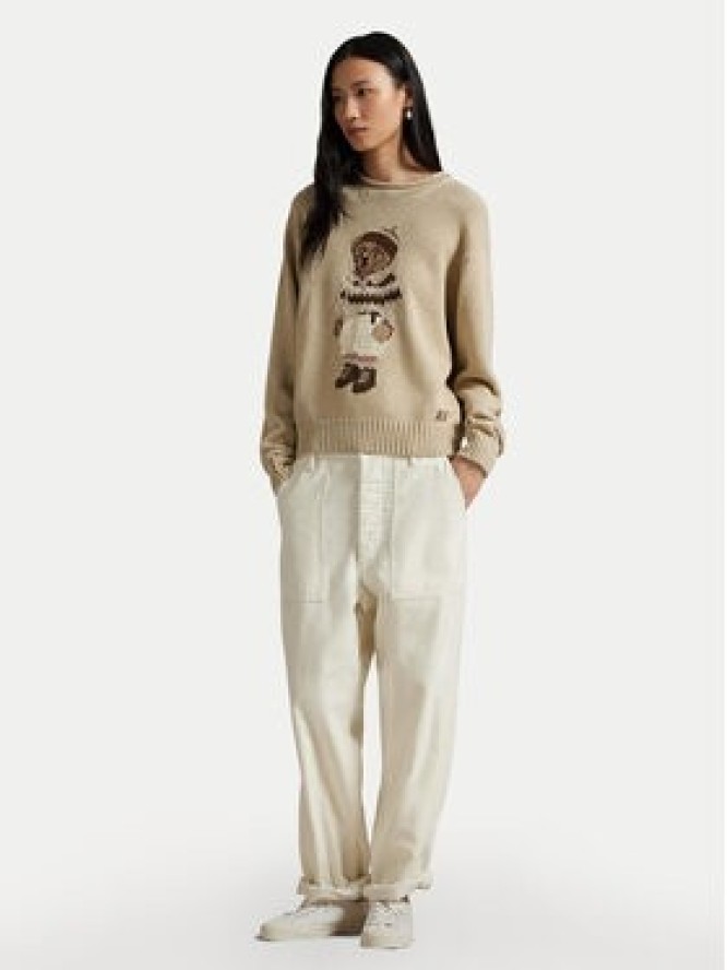 Polo Ralph Lauren Sweter 211978315001 Beżowy Relaxed Fit