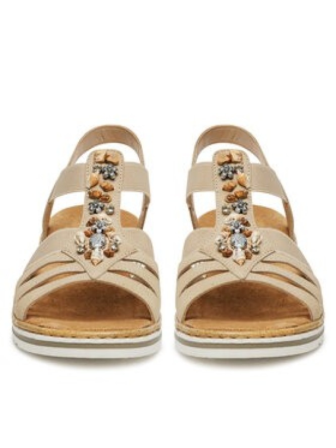 Rieker Sandały V0649-62 Beżowy