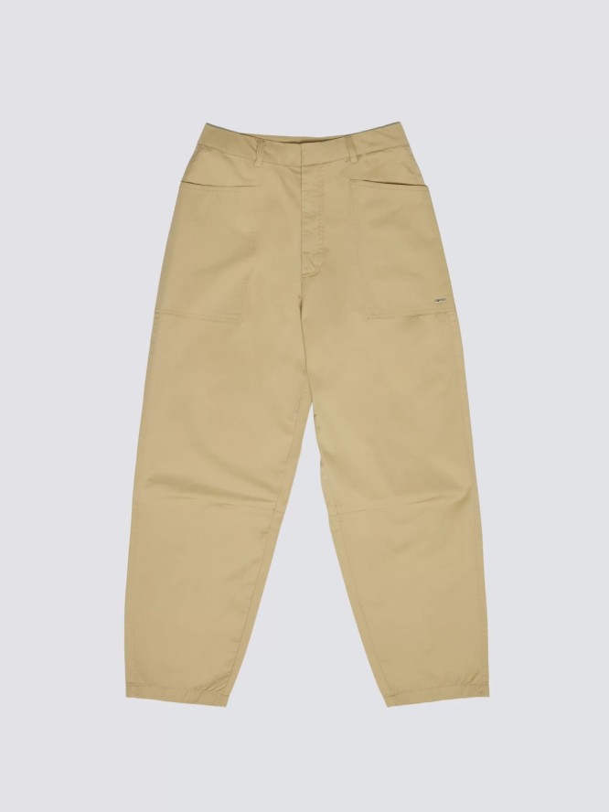 Spodnie damskie 7/8 z kieszeniami beżowe Nakia 801