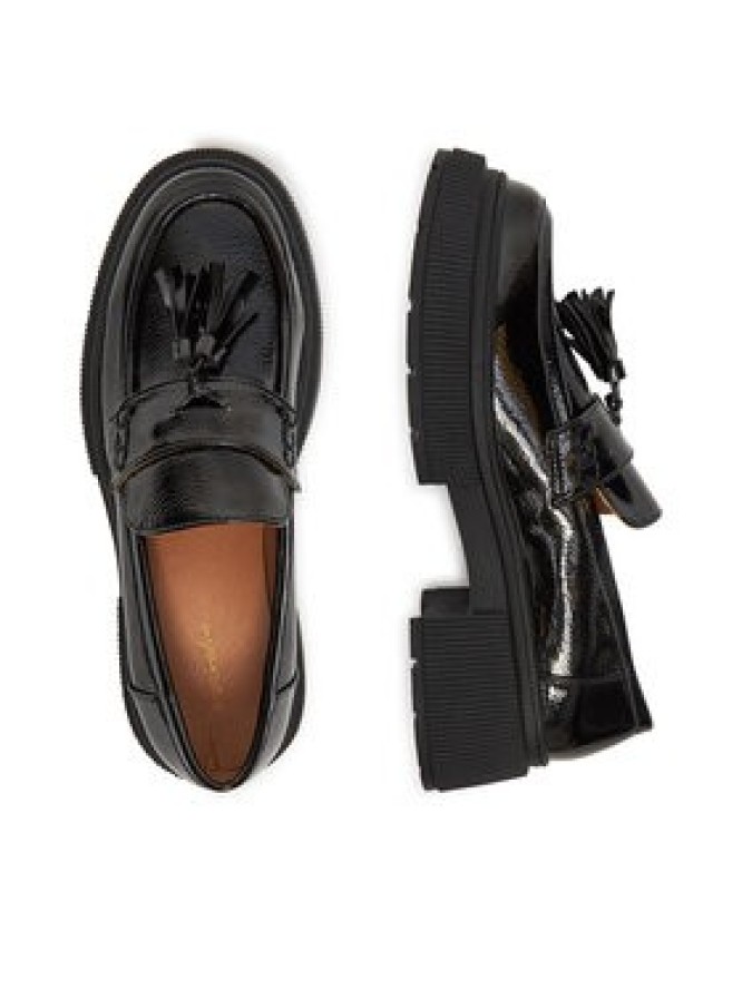 DeeZee Loafersy 60166-2 Czarny