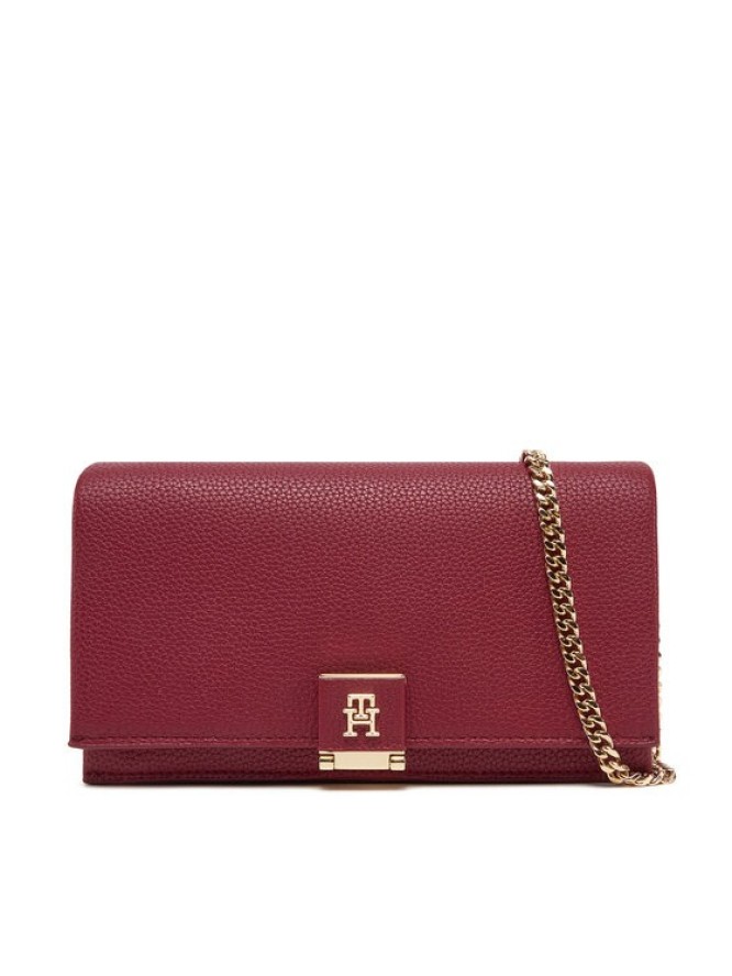 Tommy Hilfiger Torebka Th Her Flap W/Chain AW0AW17403 Czerwony