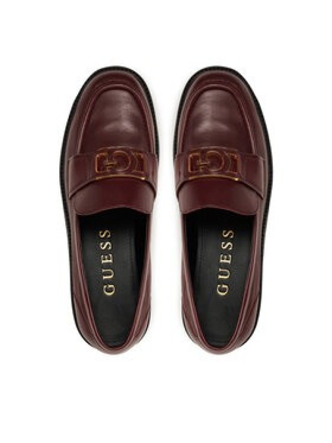 Guess Lordsy FLTSH3 LEA14 Bordowy