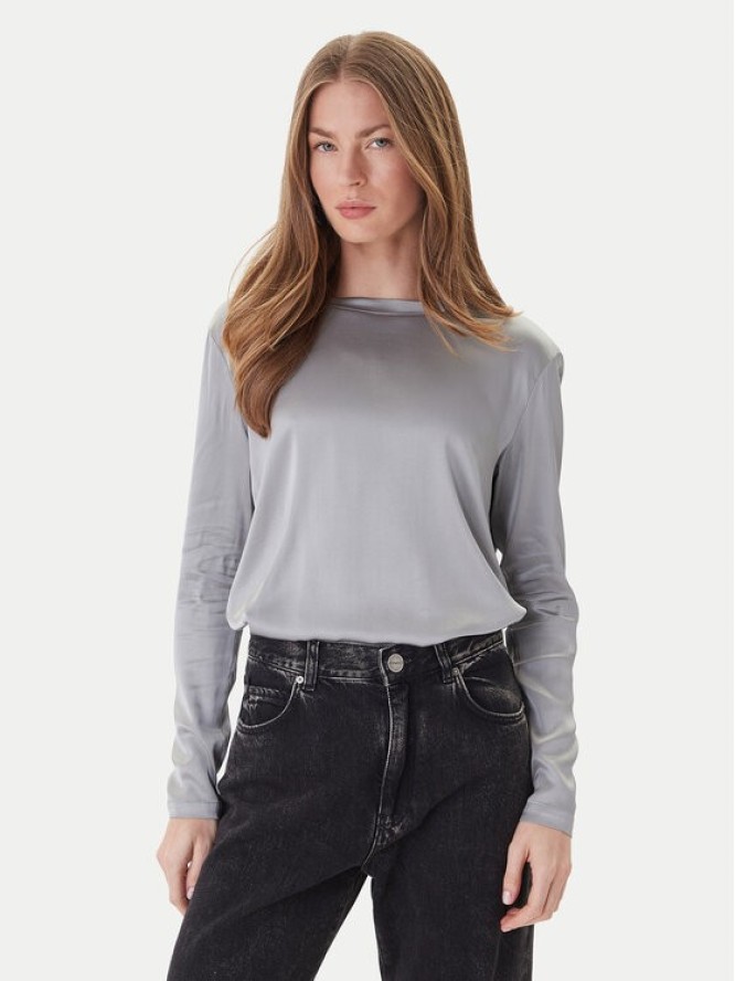 ViCOLO Bluzka TF0244 Szary Regular Fit